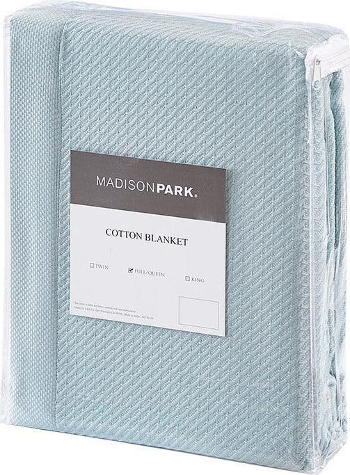 Olliix.com Comforters & Blankets - 100% Casual Certified Egyptian Cotton Blanket Light Twin Light Blue