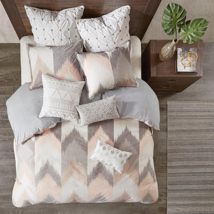 Olliix.com Duvet & Duvet Sets - Alpine King/California King Cotton Duvet Cover Mini Set Blush