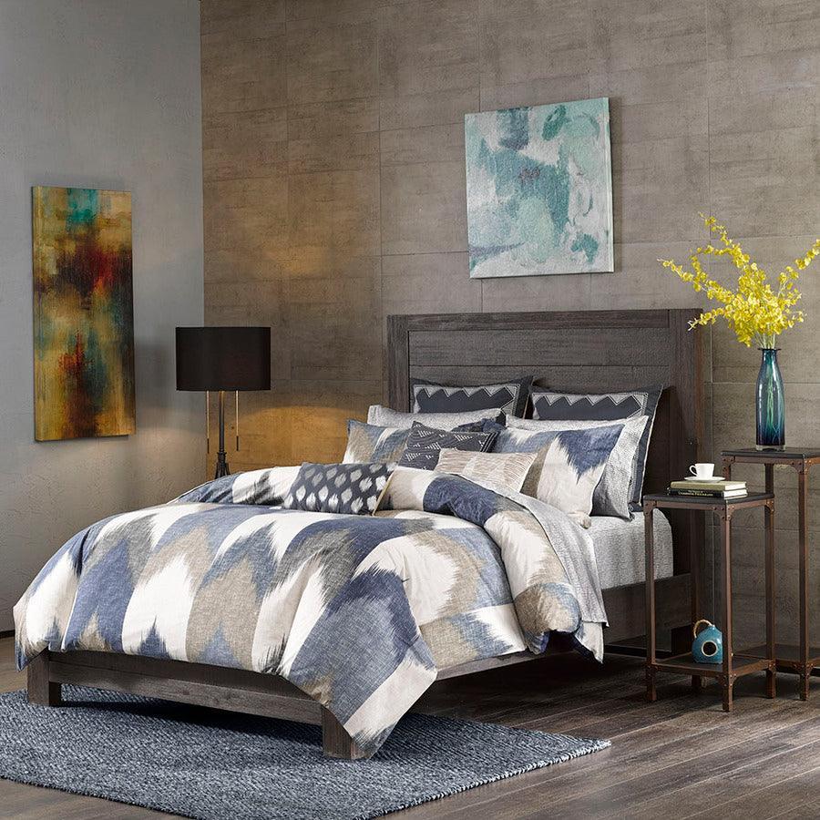 Olliix.com Duvet & Duvet Sets - Alpine King/California King Cotton Duvet Cover Mini Set Navy