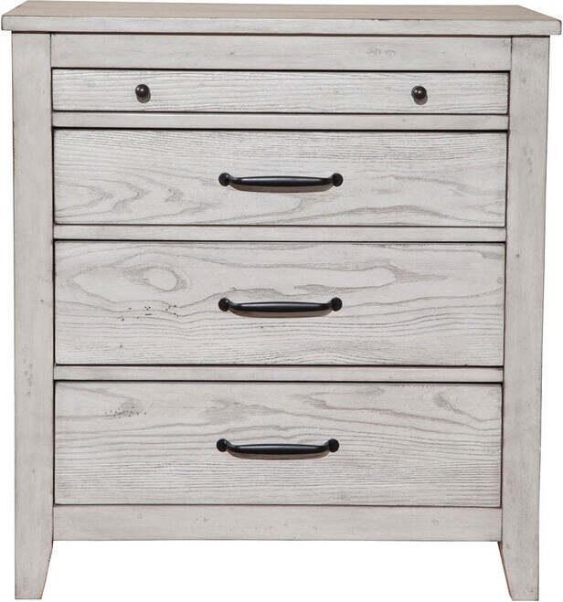 Alpine Furniture Nightstands & Side Tables - Aria 3 Drawer Nightstand