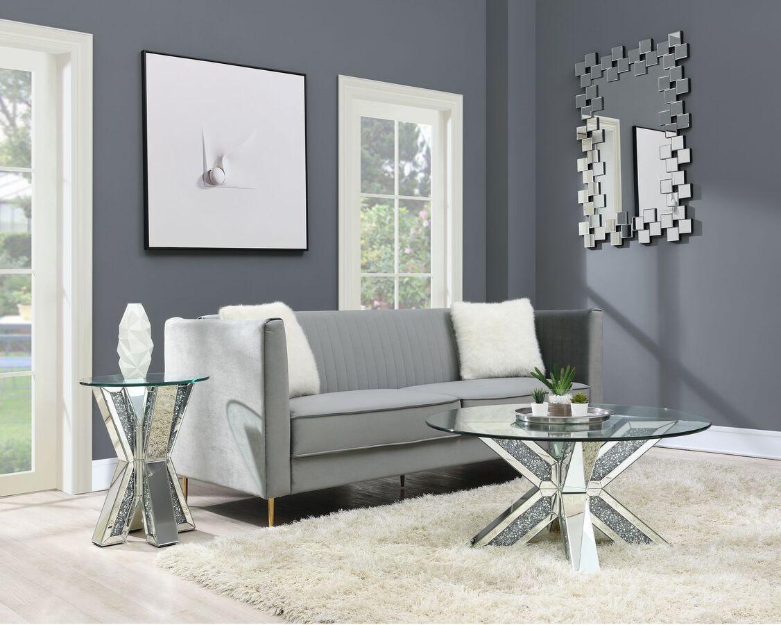 Elements Side & End Tables - Arielle End Table Silver
