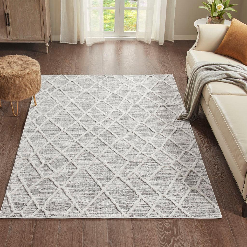 Shop Ashley 5x7 Area Rug Gray Cream Indoor Rugs CasaOne
