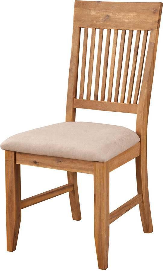 Alpine Furniture Dining Chairs - Aspen Set of 2 Side Chair, Antique Natural