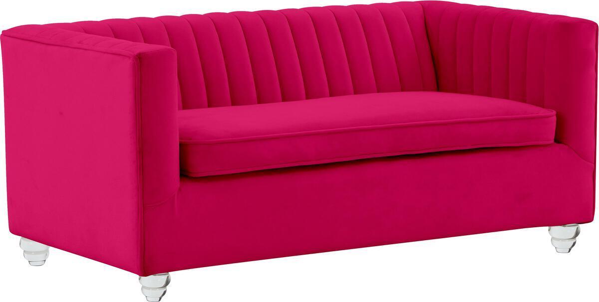 Tov Furniture Dog Beds - Aviator Hot Pink Velvet Pet Bed