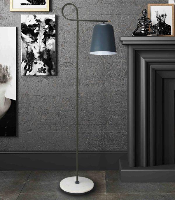 Tov Furniture Floor Lamps - Babel Floor Lamp Gray & Olive