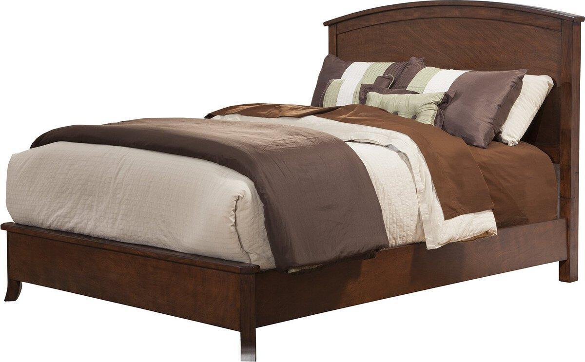Alpine Furniture Beds - Baker Standard King Panel Bed Mahogany