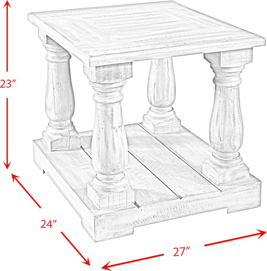 Elements Side & End Tables - Baxter Four Pedestal End Table