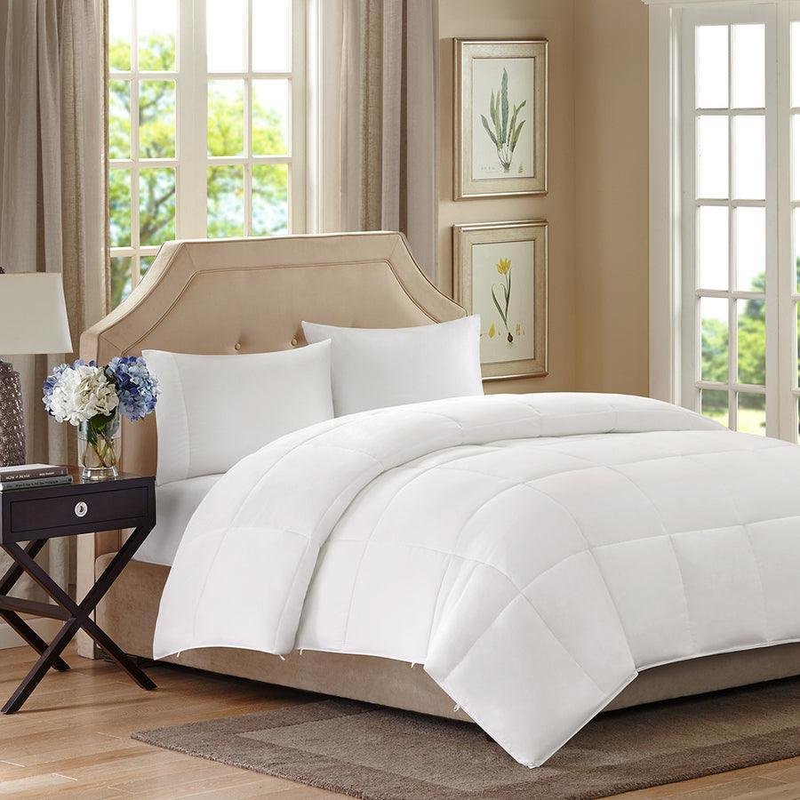 Olliix.com Comforters & Blankets - Benton Twin All Season 2 in 1 Down Alternative Comforter White