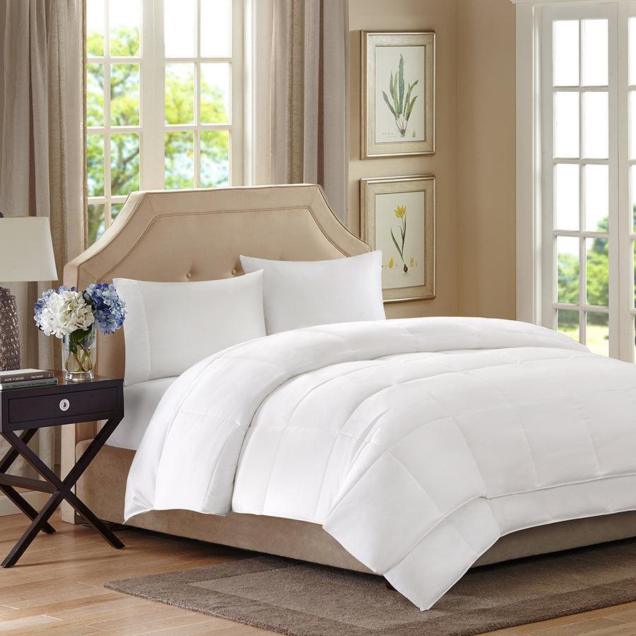 Olliix.com Comforters & Blankets - Benton Twin All Season 2 in 1 Down Alternative Comforter White