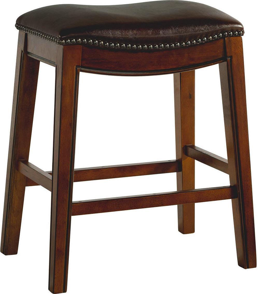 Elements Barstools - Bowen 24" Backless Counter Height Stool in Brown
