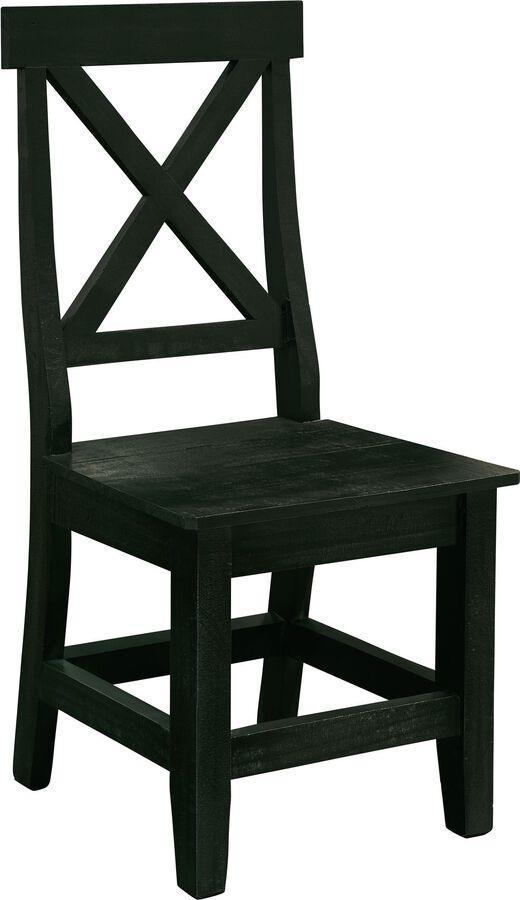 Elements Dining Chairs - Brixton Wooden Side Chair Set in Grey