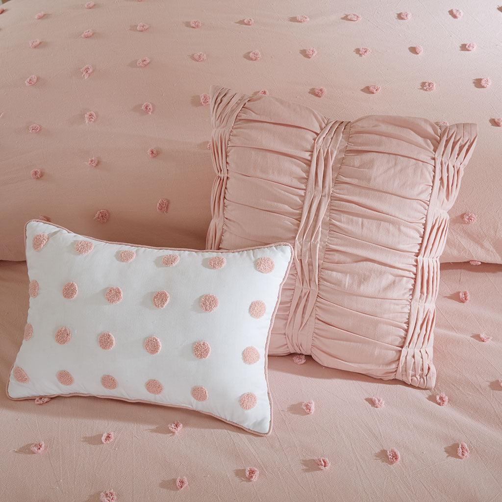 Olliix.com Bedding Gifts - Brooklyn 7-Piece Full/Queen Comforter Set Pink