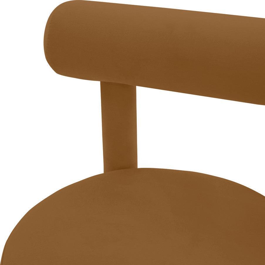 Tov Furniture Accent Chairs - Carmel Cognac Velvet Chair