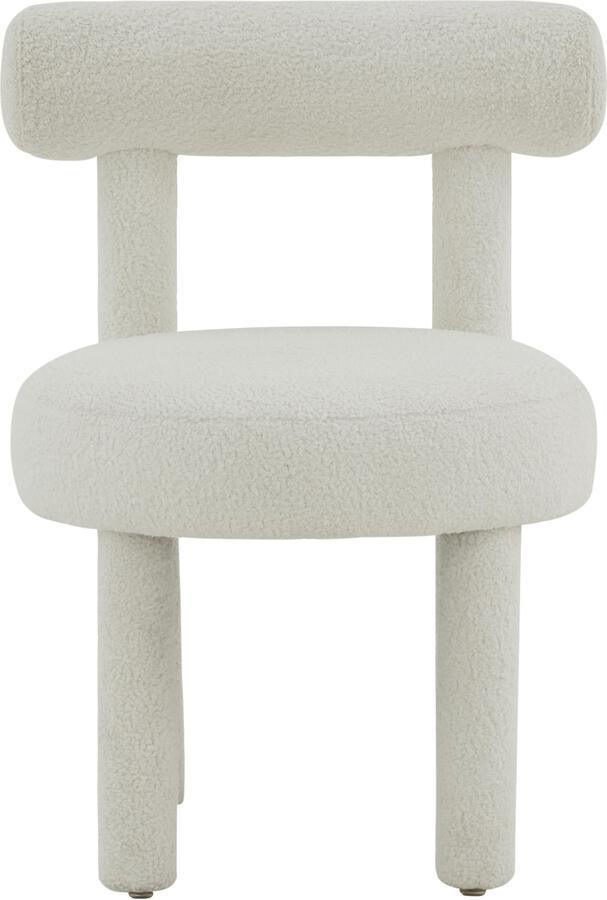 Tov Furniture Accent Chairs - Carmel White Boucle Chair