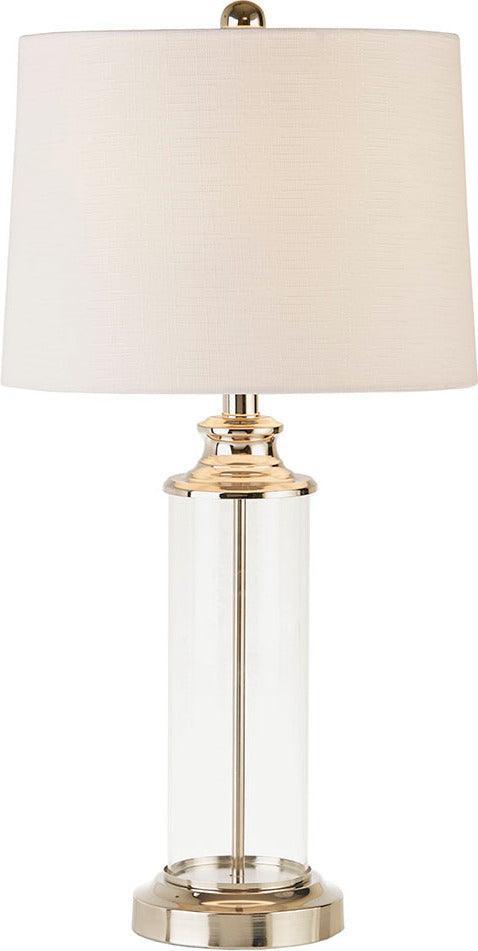 Olliix.com Table Lamps - Clarity Table Lamp Silver (Set of 2)