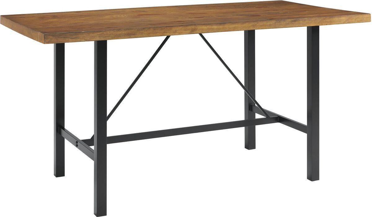 Elements Bar Tables - Colt Rectangular Counter Table in Brown