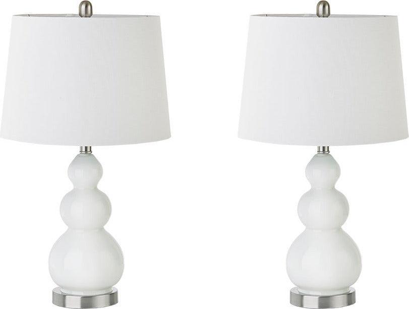 Olliix.com Table Lamps - Covey Table Lamp White (Set of 2)