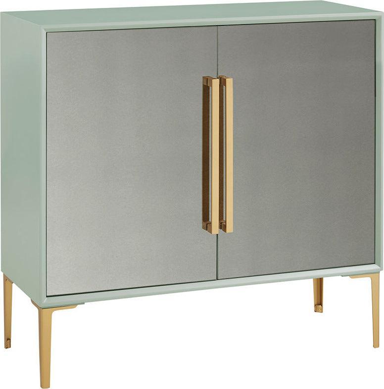 Olliix.com Buffets & Cabinets - Curry 2 Door Accent Cabinet Mint