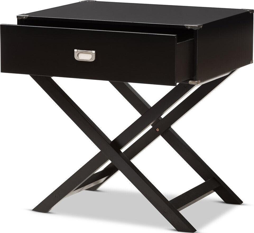 Wholesale Interiors Nightstands & Side Tables - Curtice Bedside Table Black