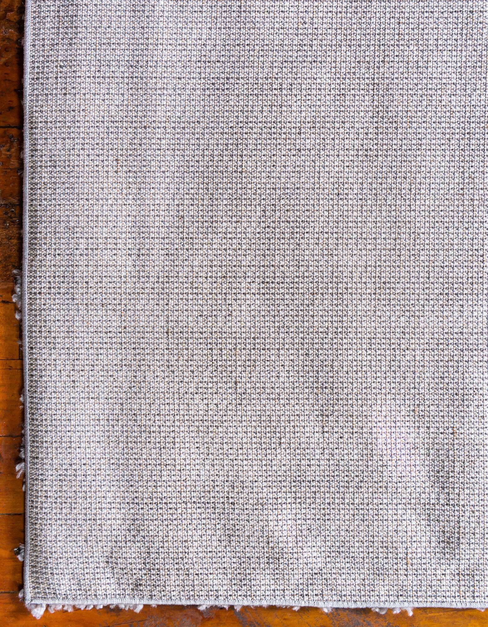 Unique Loom Indoor Rugs - Davos Shag 8x10 Rug Sterling
