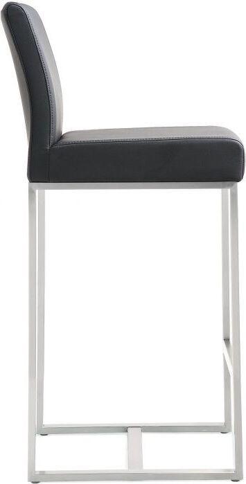 Tov Furniture Barstools - Denmark Black Stainless Steel Counter Stool (Set of 2)