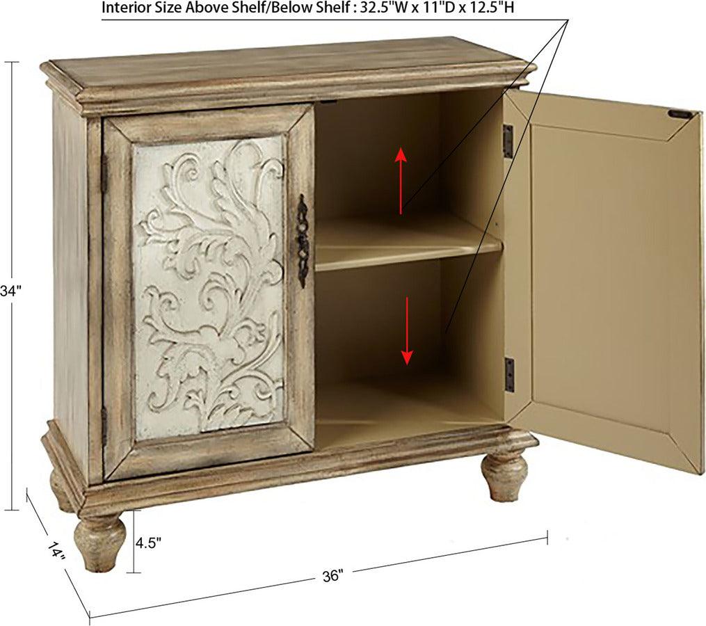 Olliix.com Buffets & Cabinets - Driscoll 2-Door Cabinet Reclaimed Natural