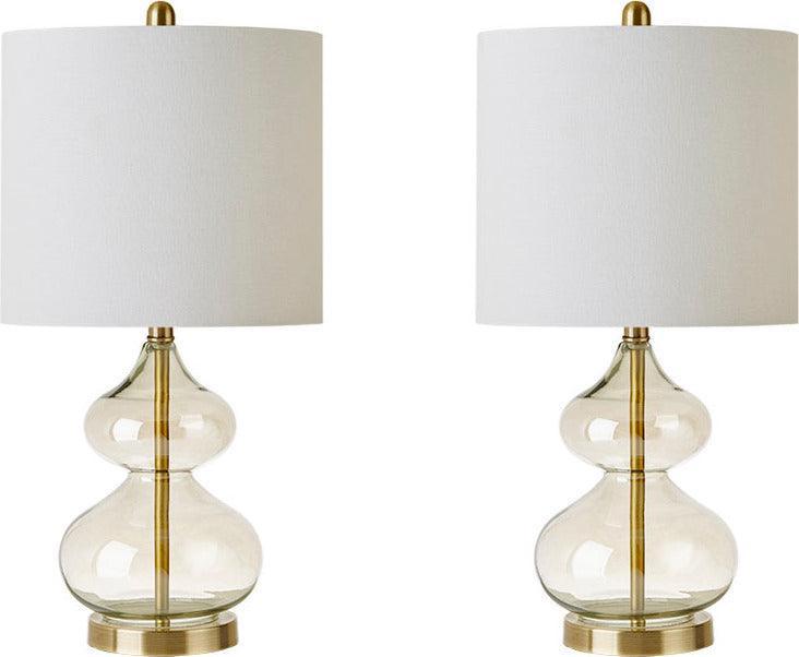 Olliix.com Table Lamps - Ellipse Table Lamp Gold (Set of 2)