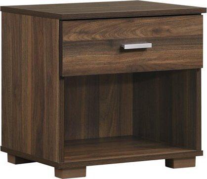 Elements Bedroom Sets - Emery Upholstered Queen Bed with Two Nightstands in Pink