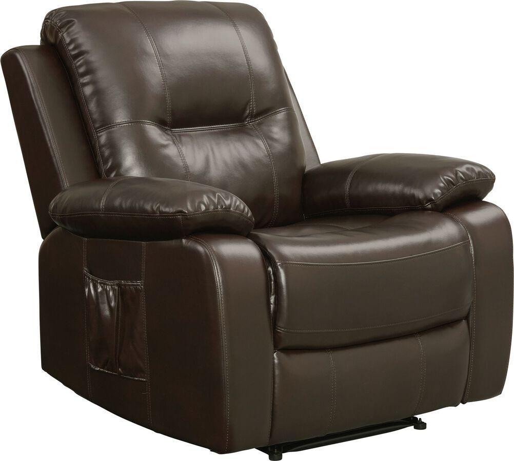 Elements Recliners - Evan Power Motion Recliner in Brown Brown