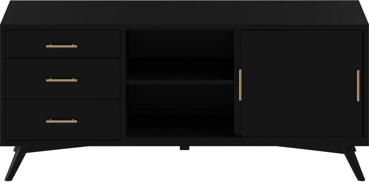 Alpine Furniture TV & Media Units - Flynn Large TV Console Black