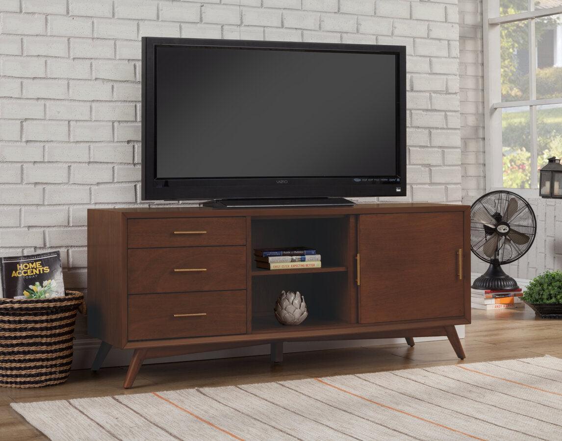 Alpine Furniture TV & Media Units - Flynn Large TV Console, Walnut