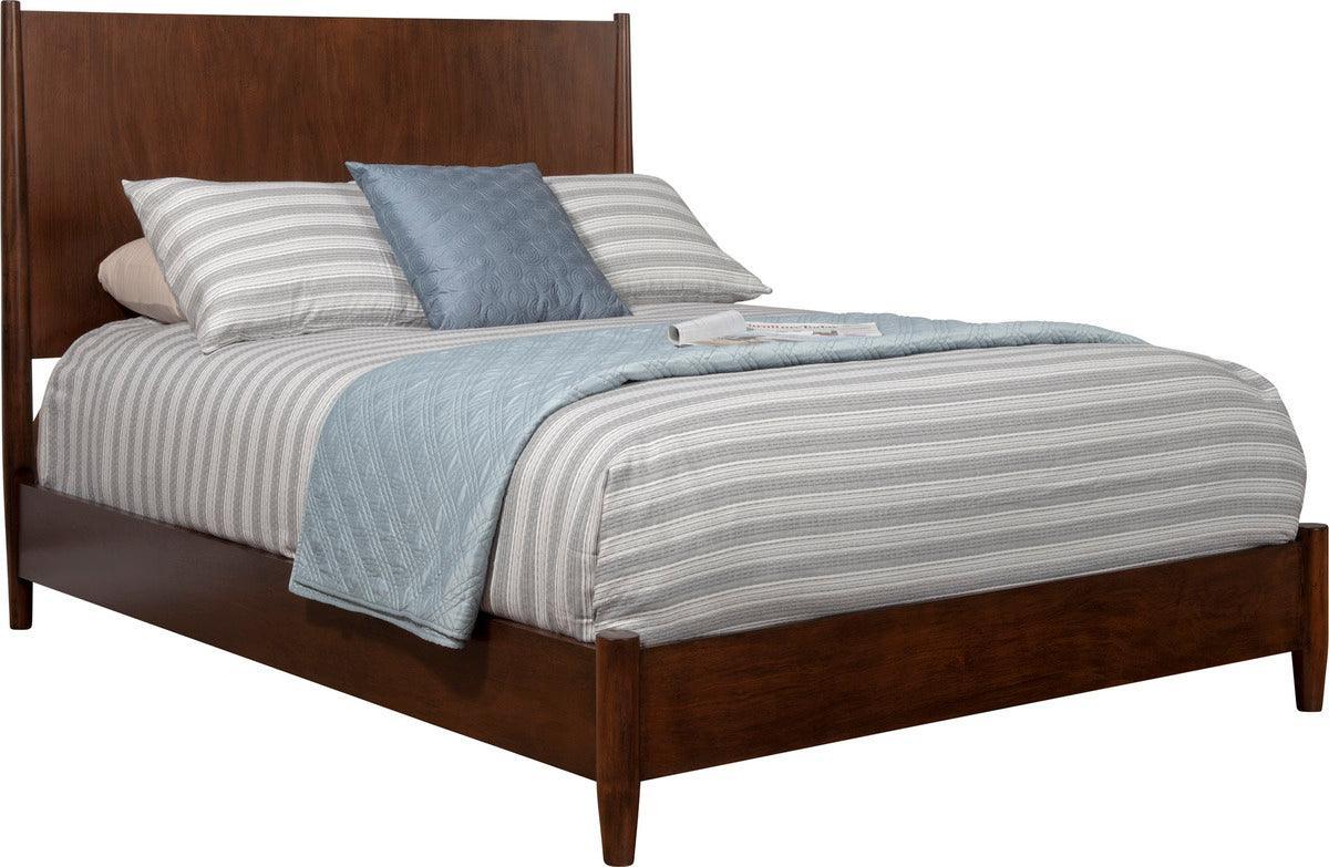 Alpine Furniture Beds - Flynn Queen Platform Bed, Walnut