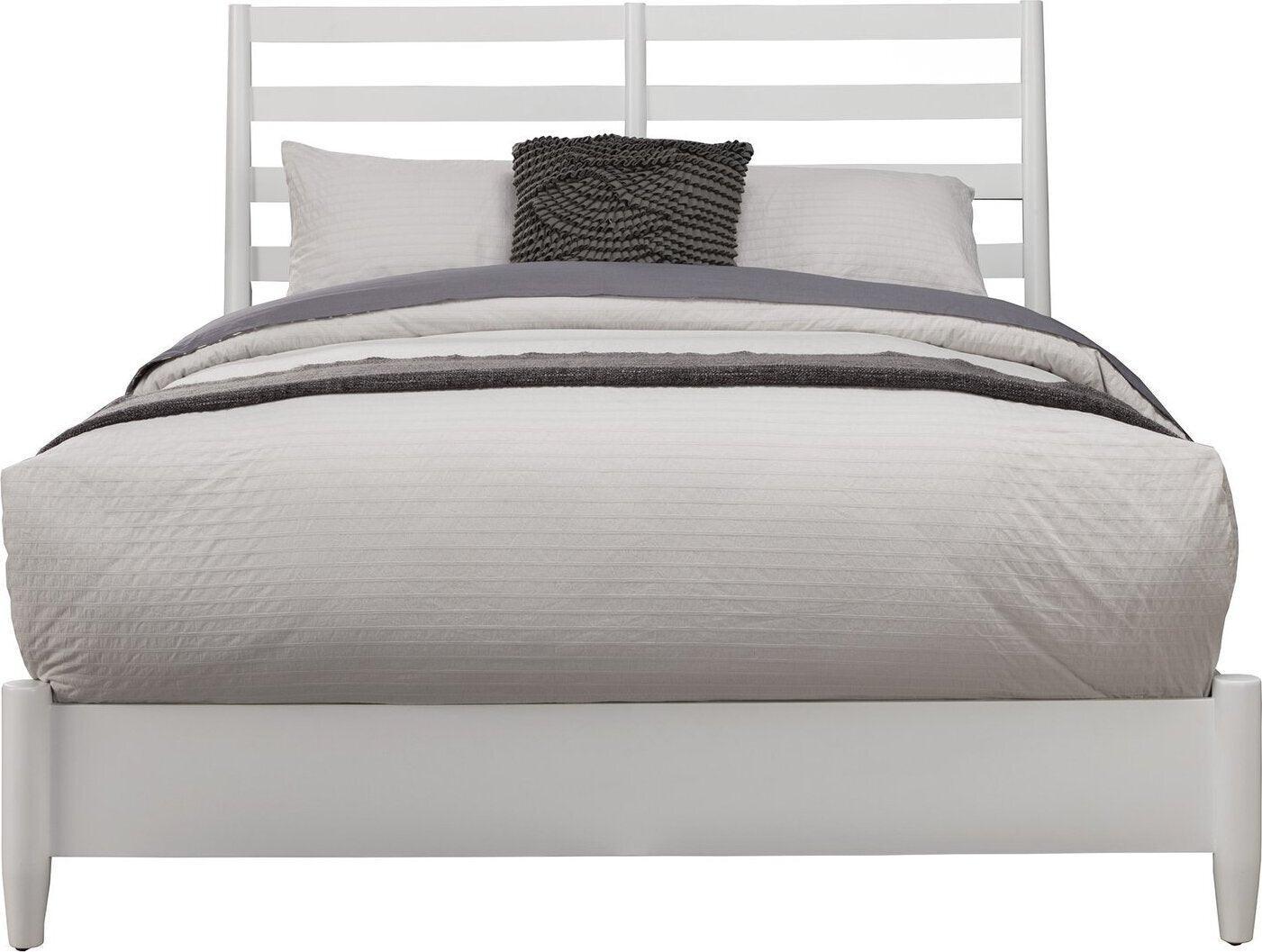 Alpine Furniture Beds - Flynn Retro Standard King Bed Headboard White