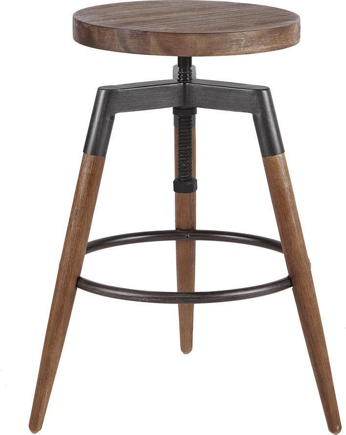 Olliix.com Barstools - Frazier Adjustable Height Counter Stool/Barstool Brown