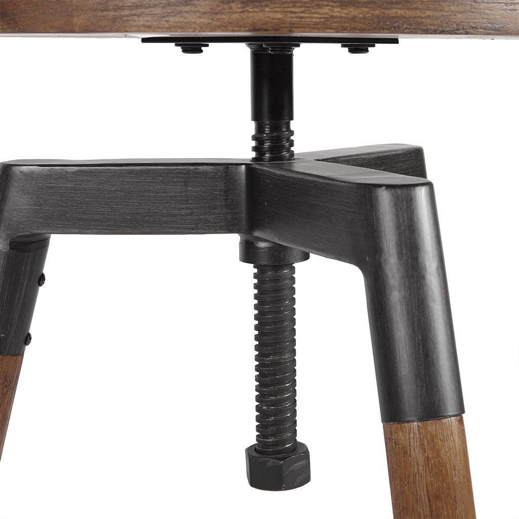 Olliix.com Barstools - Frazier Adjustable Height Counter Stool/Barstool Brown