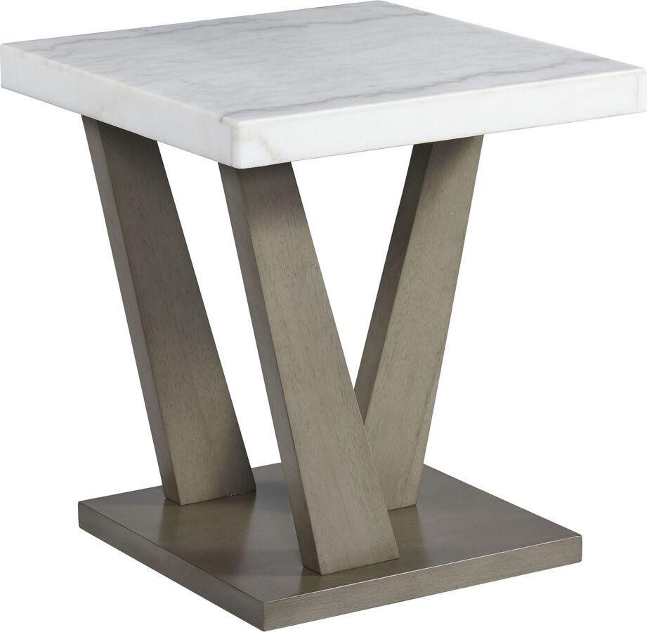 Elements Side & End Tables - Graham Square End Table in Grey Grey