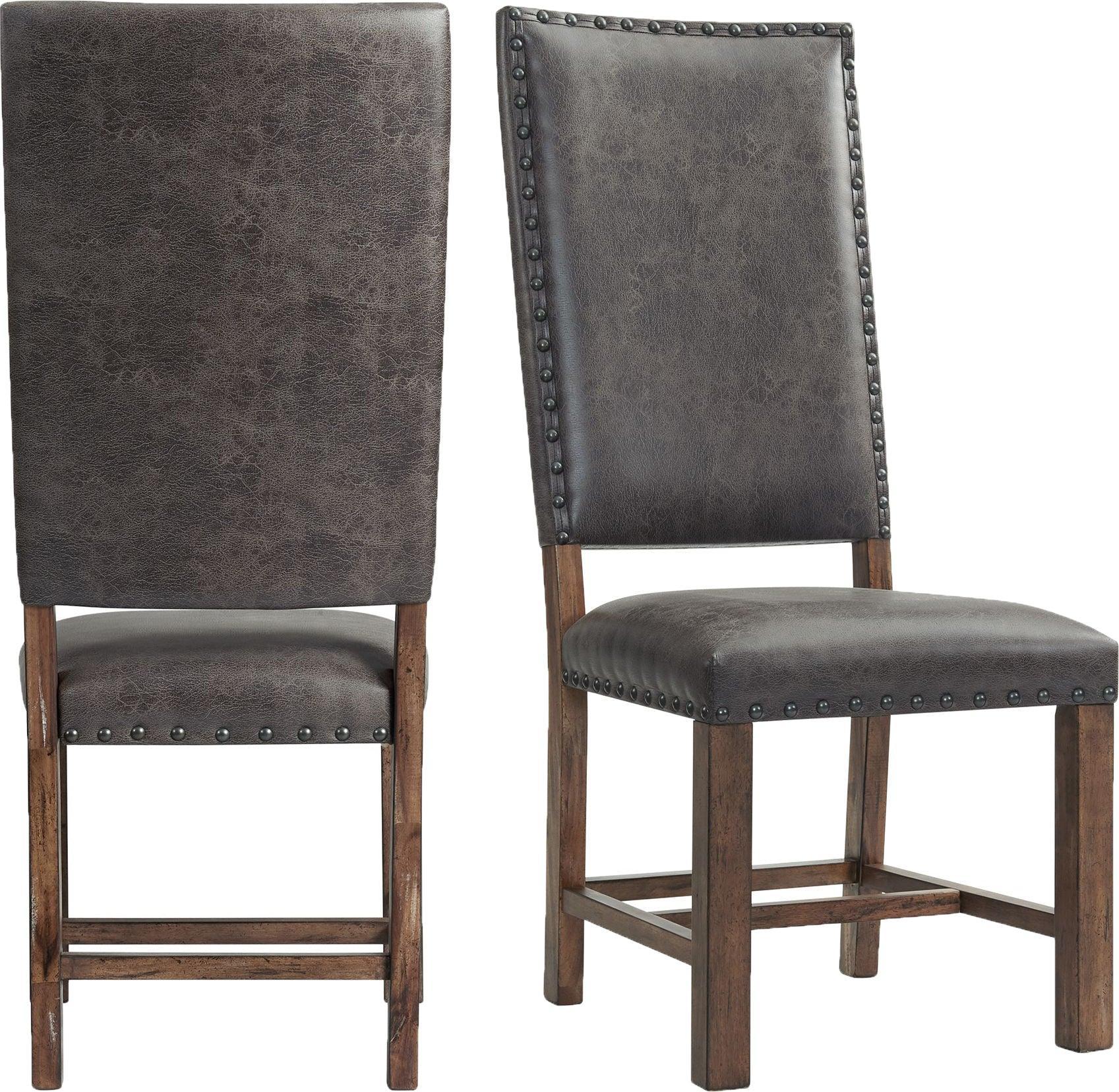 Elements Dining Chairs - Hayward Tall Back Side Chair Set (Set of 2)