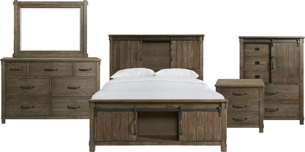Elements Bedroom Sets - Jack King Platform Storage 5PC Bedroom Set