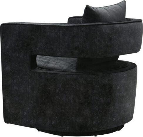 Tov Furniture Accent Chairs - Kennedy Swivel Chair Black