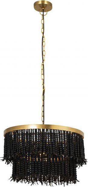 Tov Furniture Ceiling Lights - Krish Black Beaded Pendant