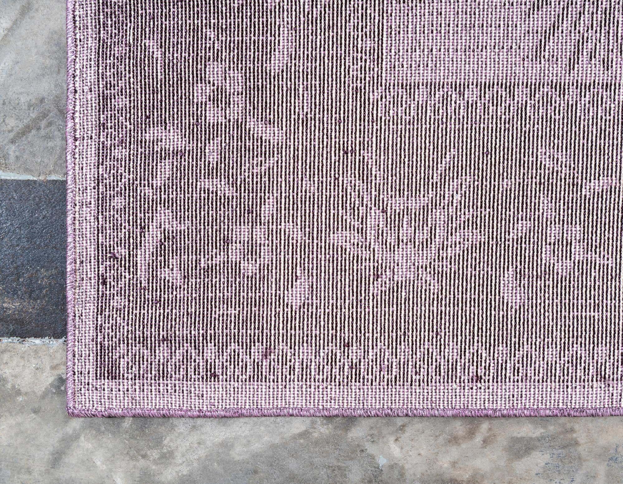Unique Loom Indoor Rugs - La Jolla 4' x 6' Rectangle Rug Purple
