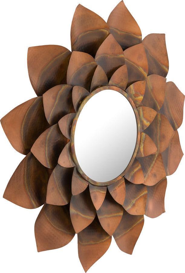 Tov Furniture Mirrors - Leaf Antique Mirror Antique Gold