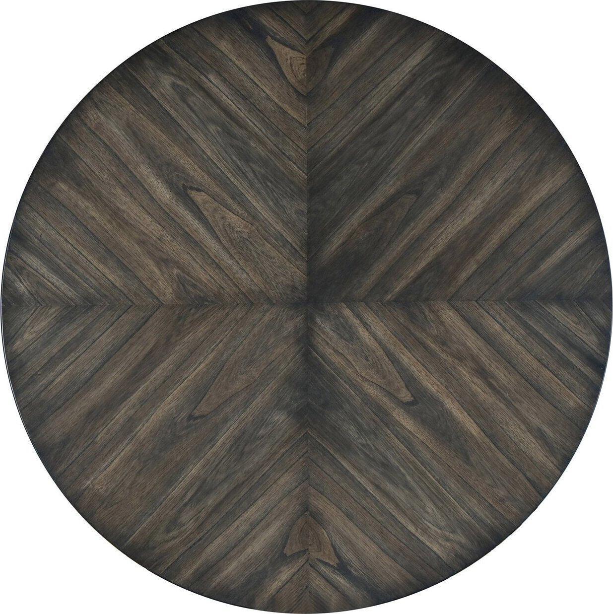 Alpine Furniture Dining Tables - Lennox Round Dining Table Dark Tobacco