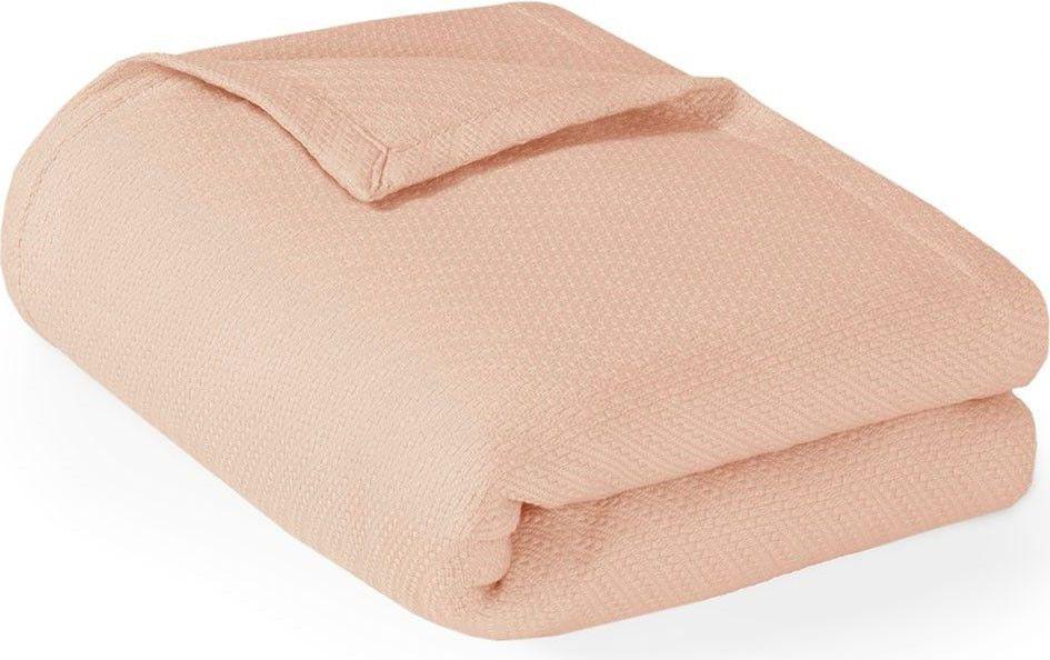 Olliix.com Bedding Gifts - Liquid Cotton Twin Blanket Blush