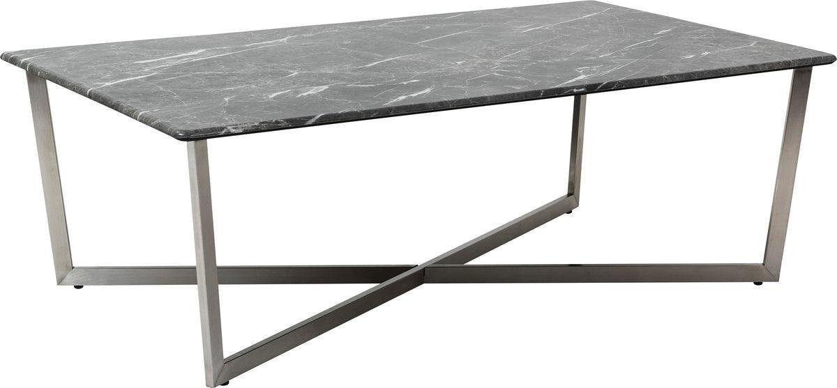 Euro Style Coffee Tables - Llona 48" Rectangle Coffee Table Black
