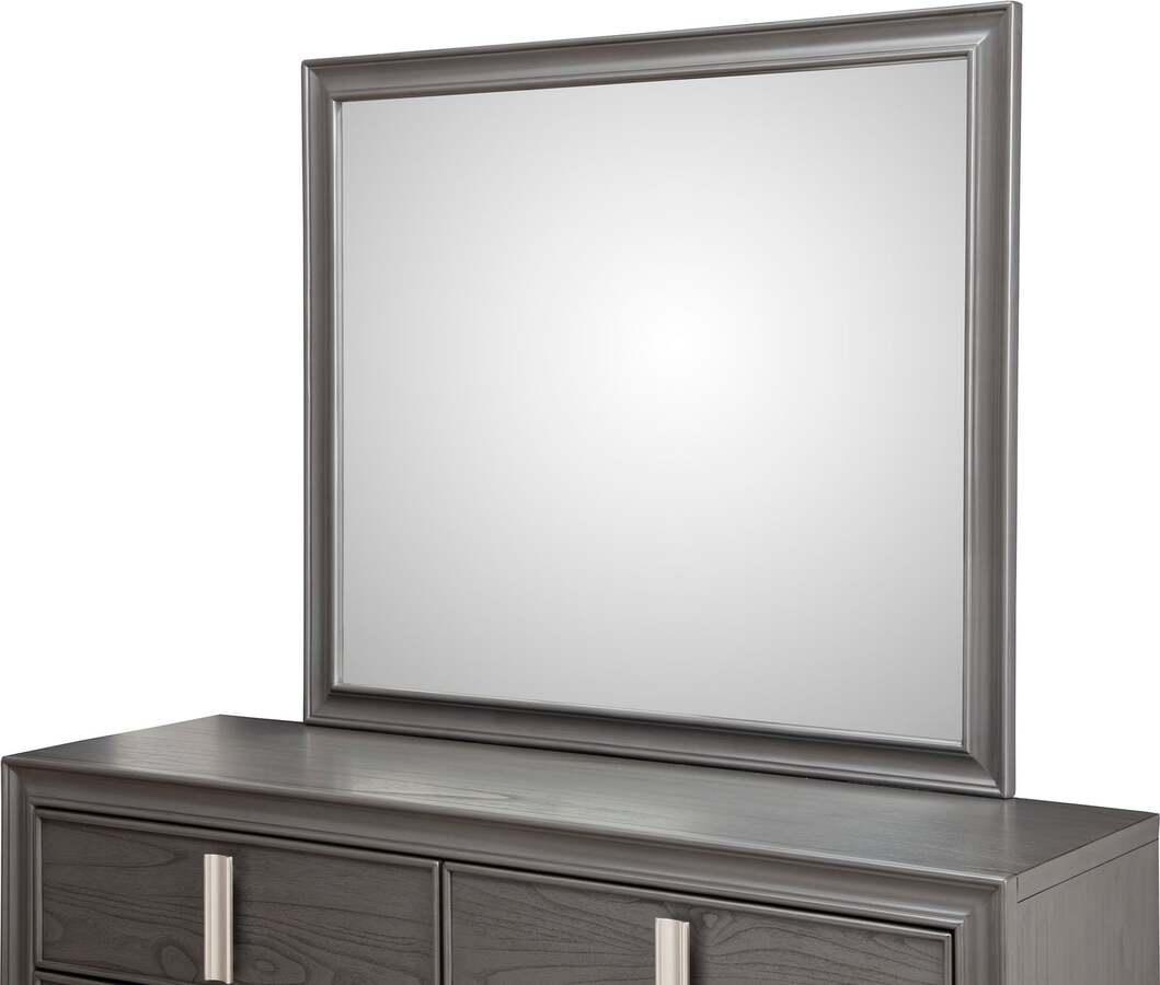 Alpine Furniture Mirrors - Lorraine Mirror Dark Gray