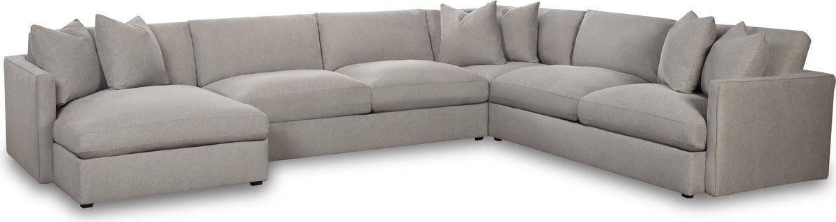 Elements Sectional Sofas - Maddox Left Arm Facing 4PC Sectional Set in Slate