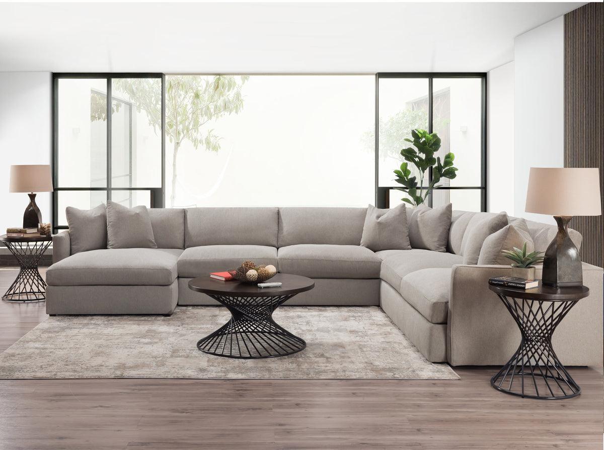 Elements Sectional Sofas - Maddox Left Arm Facing 4PC Sectional Set in Slate