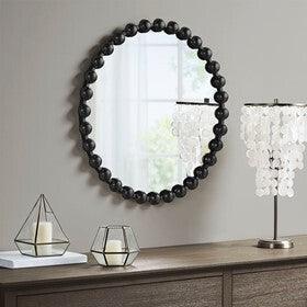 Olliix.com Mirrors - Marlowe Round Wall Decor Mirror Black