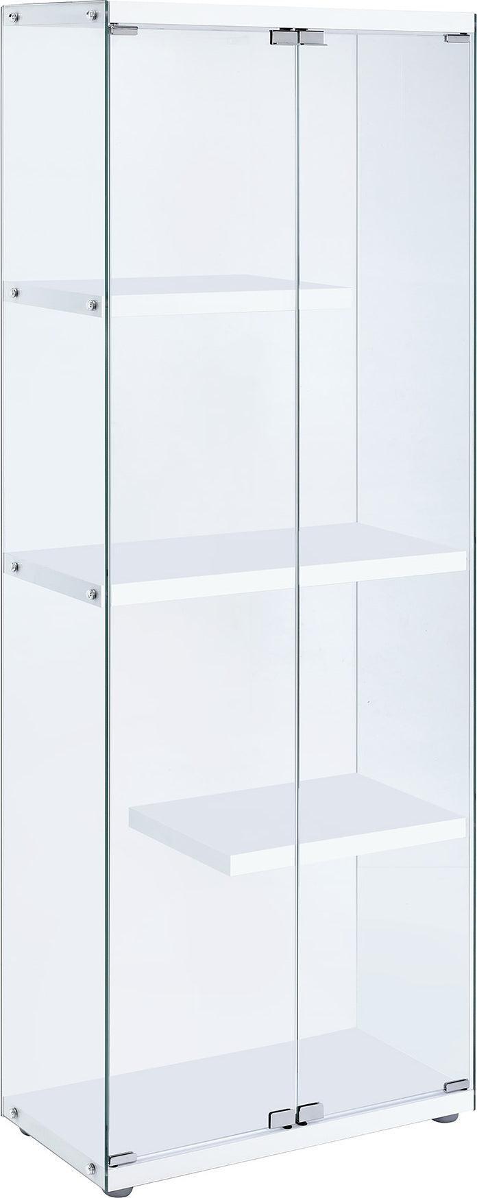 Elements Curios & Hutches - Maxwell Glass Display Cabinet